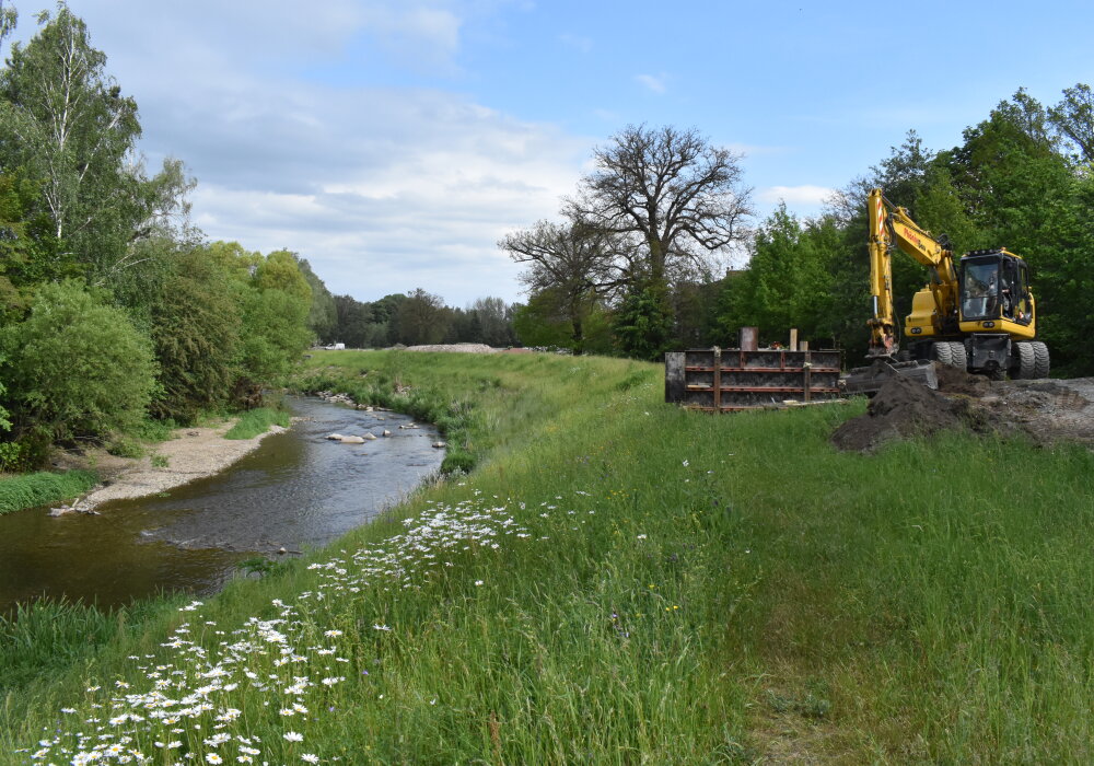 Am Flussbad Altchemnitz wird der Zugang zum Wasser wieder ermöglicht. 
